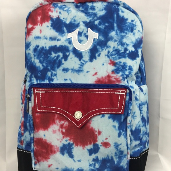 blue true religion backpack